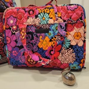 Vera Bradley Floral Fiesta Hanging Travel Cosmetic Organizer ONLY